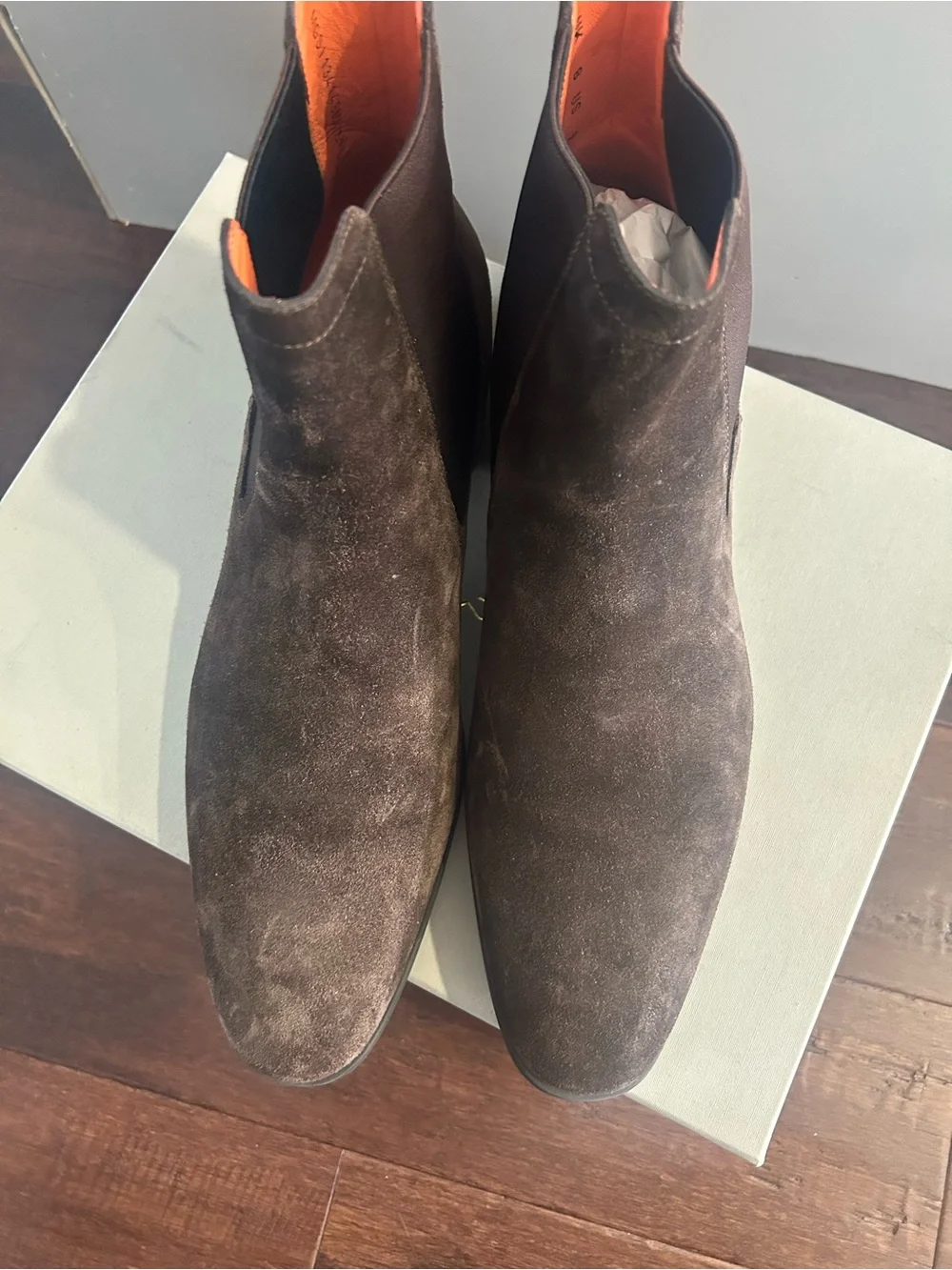 Brown Suede Chelsea Boots